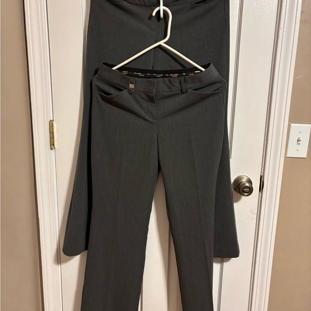 (2) Express Charcoal Women's Pants